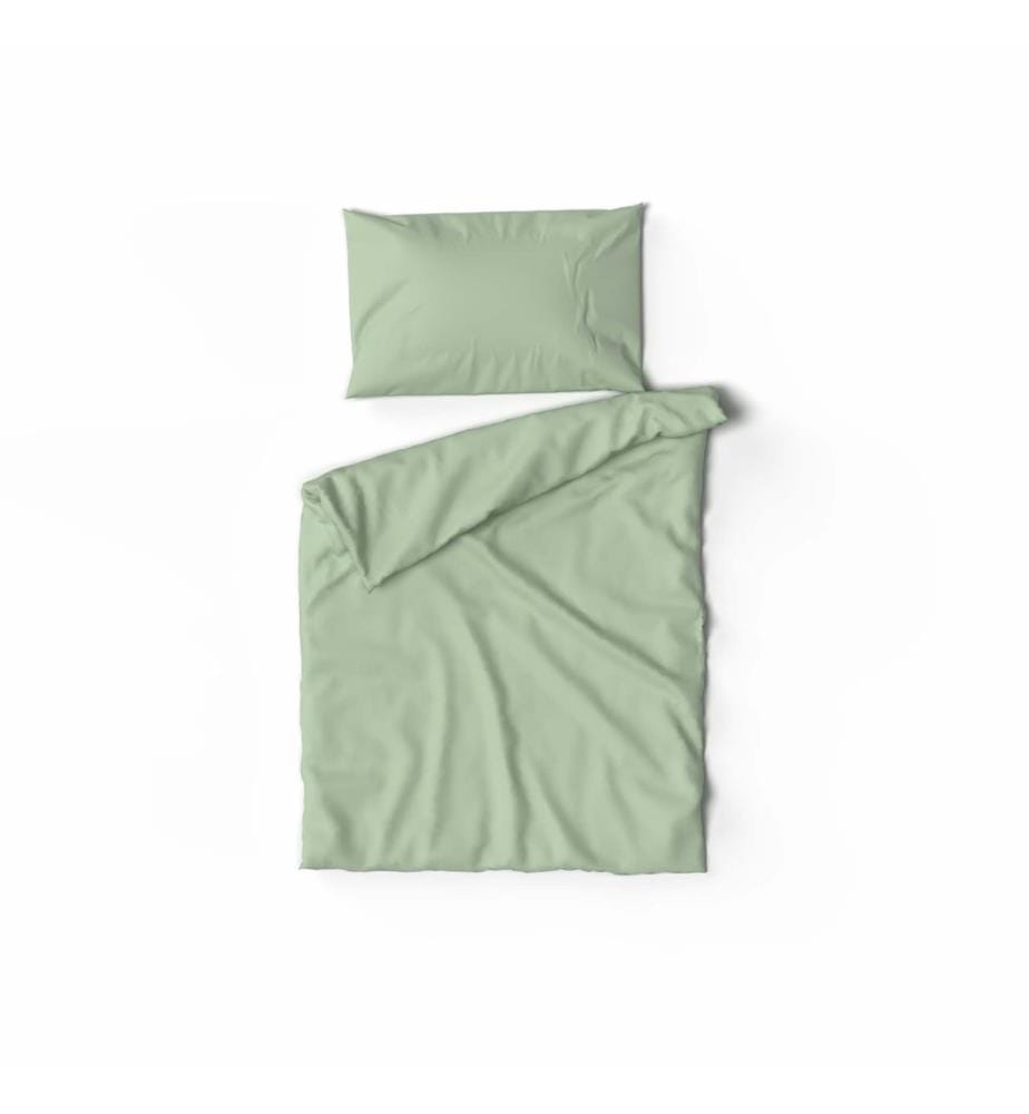 Parure de lit enfant en satin uni - 60 x 40 cm
