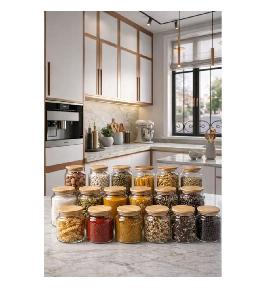 Jar Set (18 Pieces) - Transparent