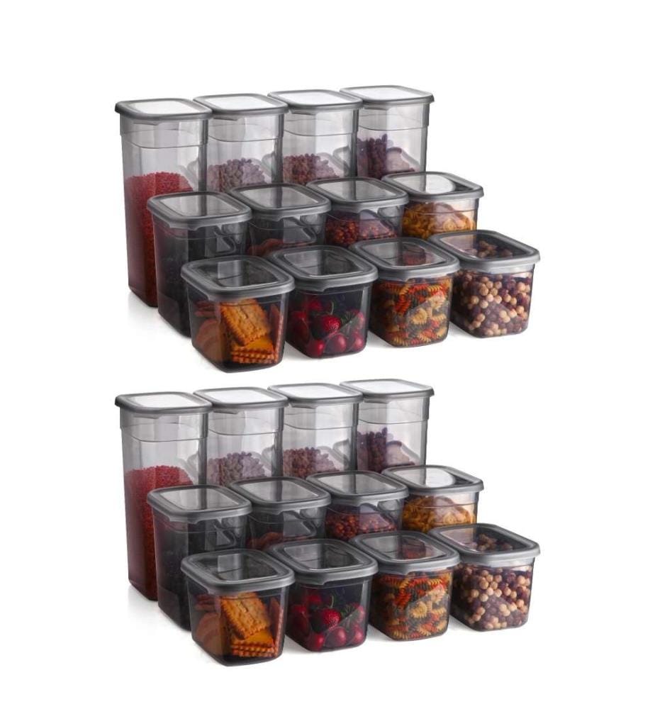 Aufbewahrungsbox-Set (24-teilig) – Anthrazit