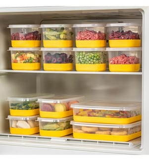 Fridge Organizer Set (14 Pieces) - Yellow