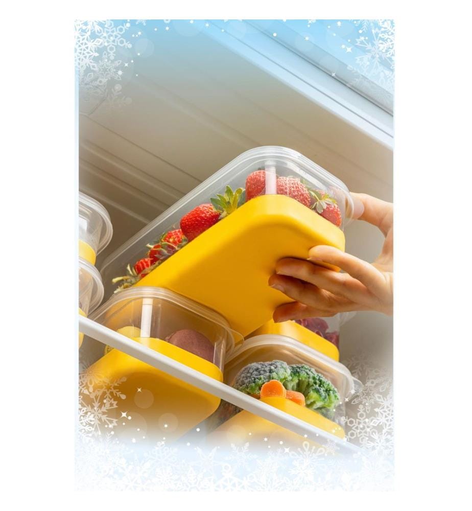 Fridge Organizer Set (14 Pieces) - Yellow