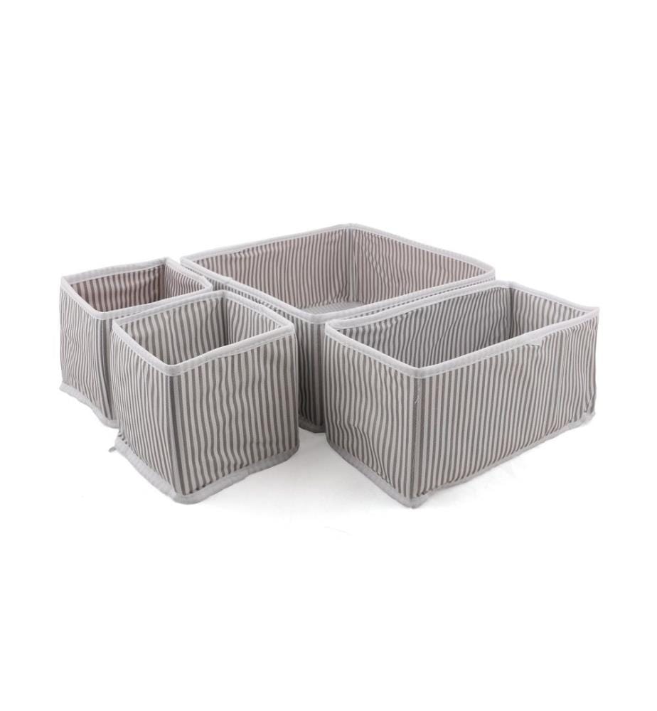 Organizer Set (4 Pieces) - Grey White