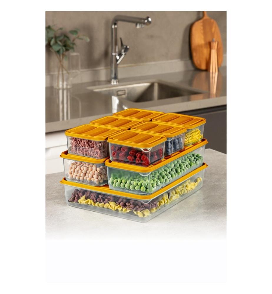 Aufbewahrungsbox-Set (7-teilig) – Orange