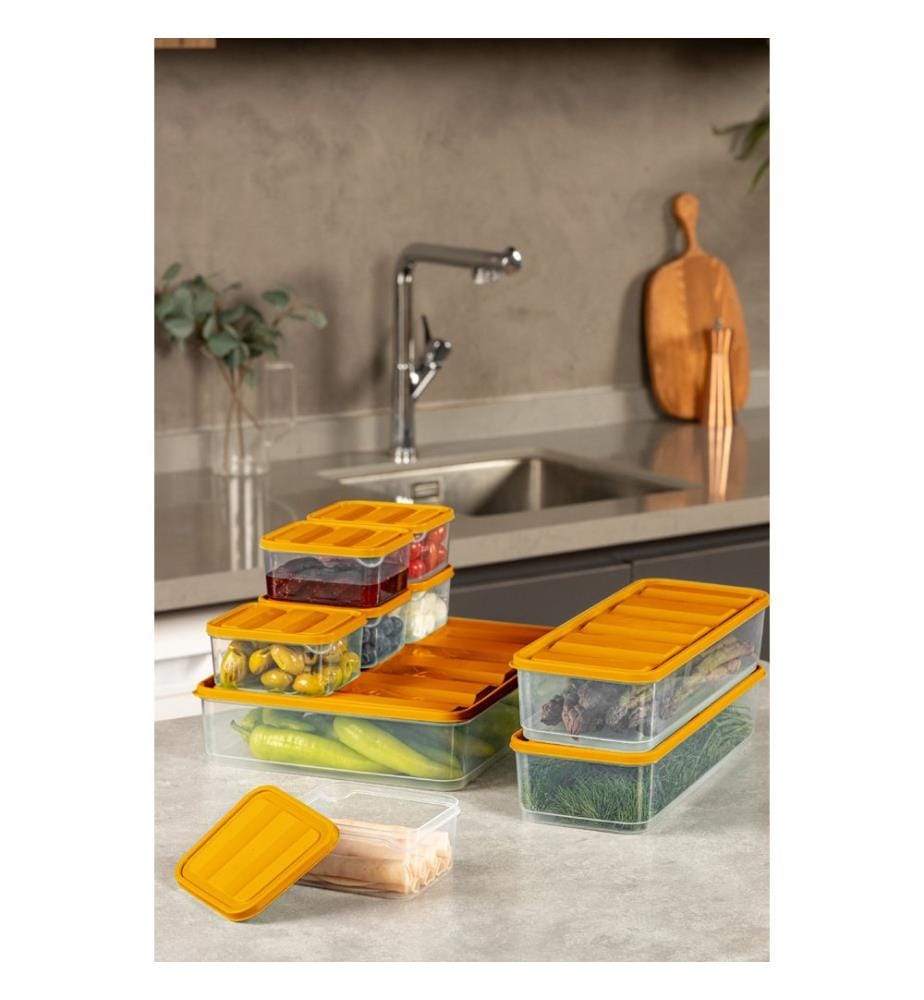 Aufbewahrungsbox-Set (7-teilig) – Orange