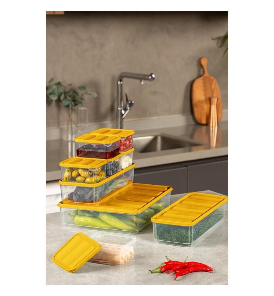 Aufbewahrungsbox-Set (7-teilig) – Orange