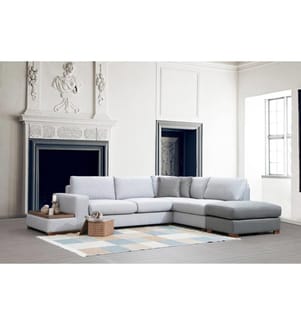 Canapé d'angle Loop  -  Gris Light Grey
