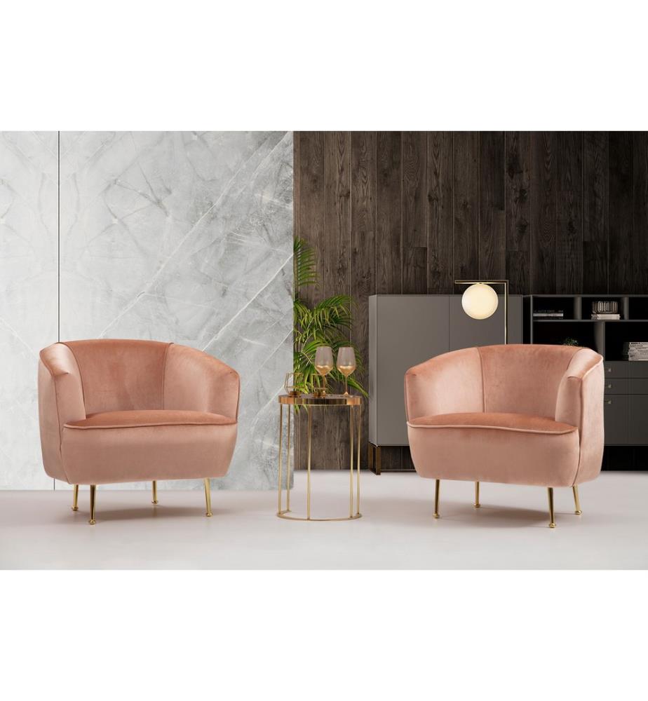 Piccoli (Bony) Wing Chair  -  Rose