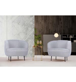 Piccoli (Bony) Wing Chair  -  Gris clair