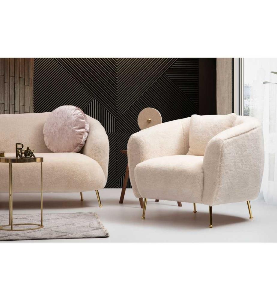 Fauteuil Istiridye Wing - Beige