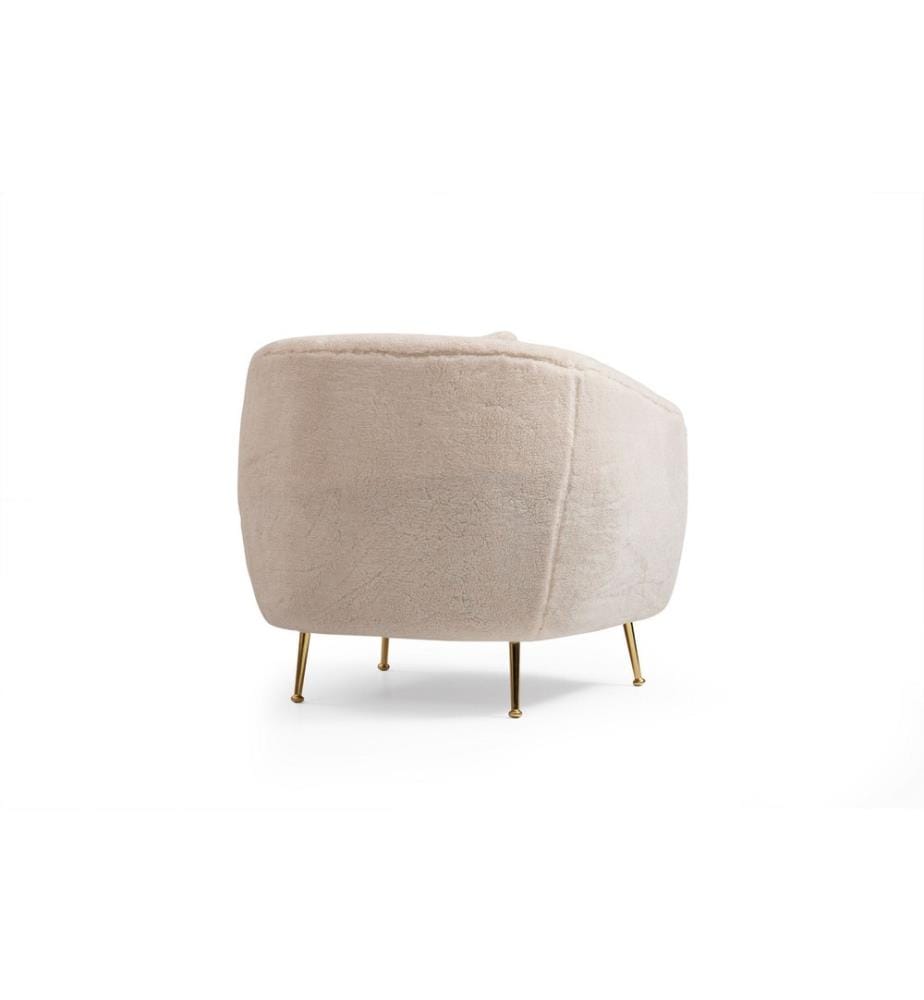 Fauteuil Istiridye Wing - Beige