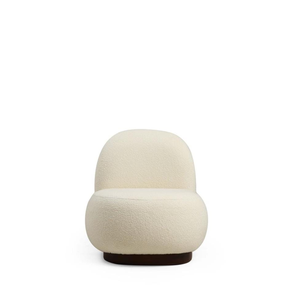 Chaise à oreilles Tina  -  Bouclet White