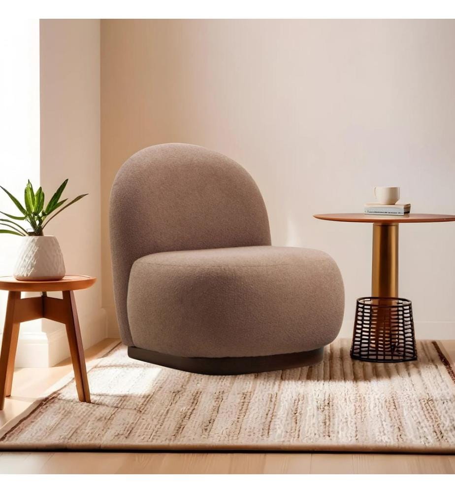 Chaise à oreilles Tina  -  Cappuccino