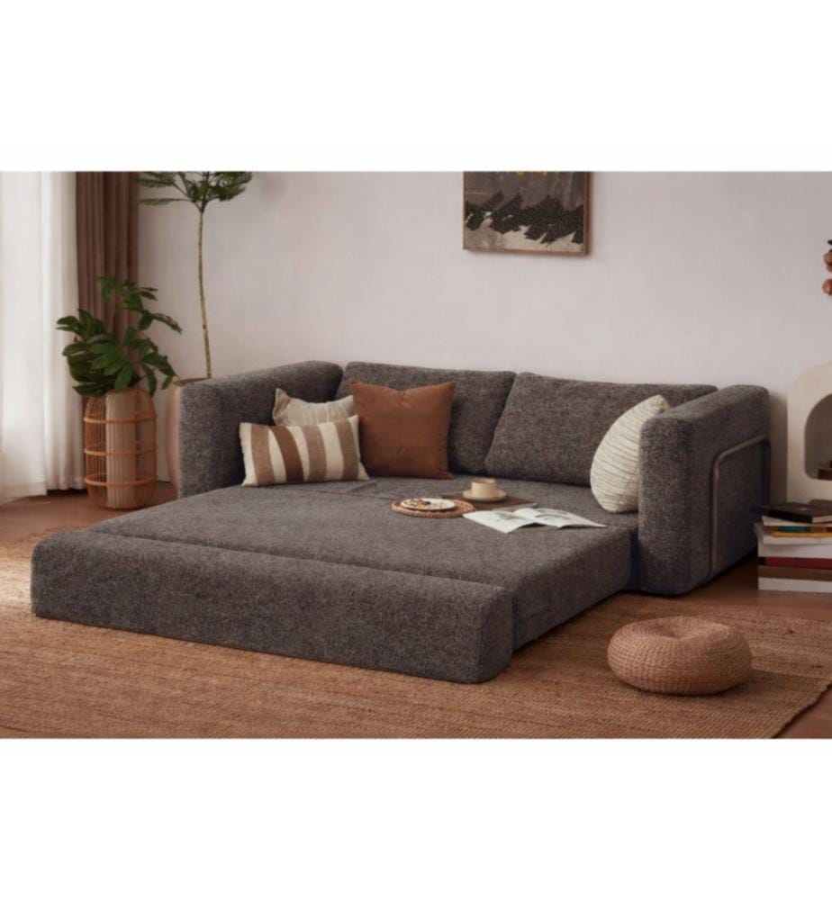 Canapé-lit 2 places Wello Double - Marron