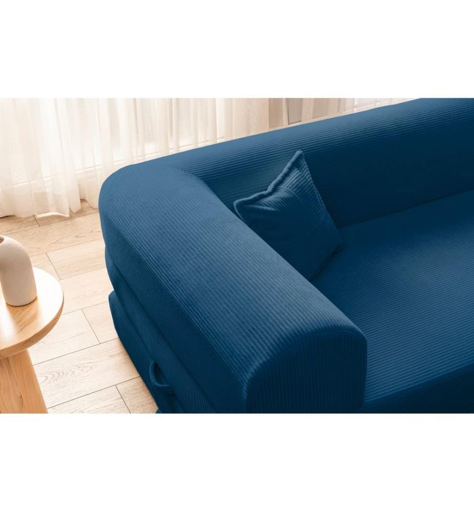 Canapé-lit d'angle Legom Eco - Bleu
