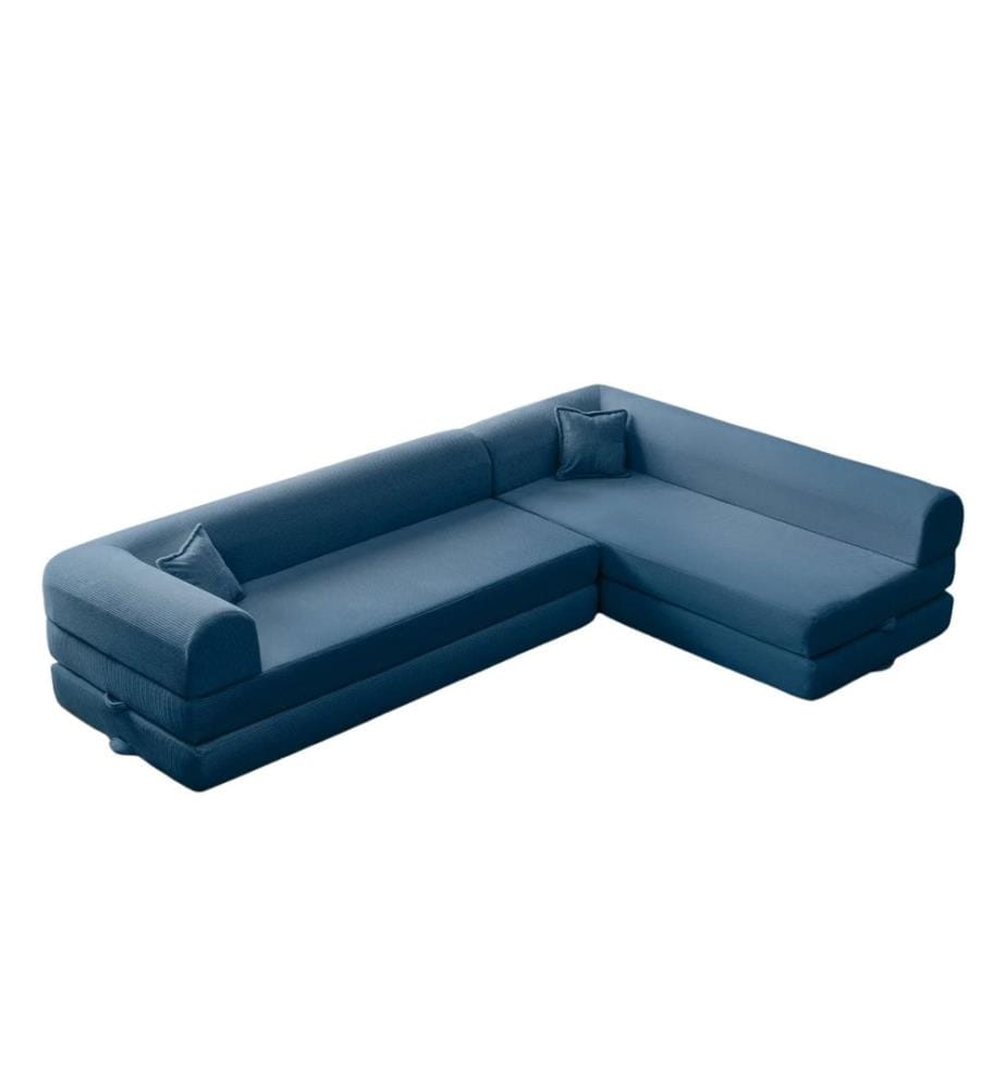 Canapé-lit d'angle Legom Eco - Bleu