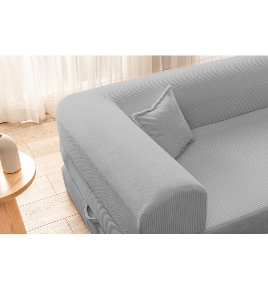 Canapé-lit d'angle Legom Eco - Gris Clair
