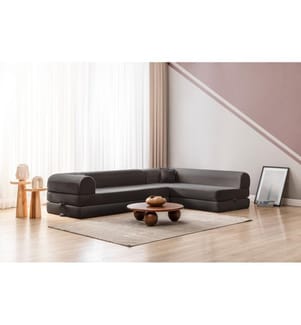 Canapé-lit d'angle Legom Eco - Anthracite