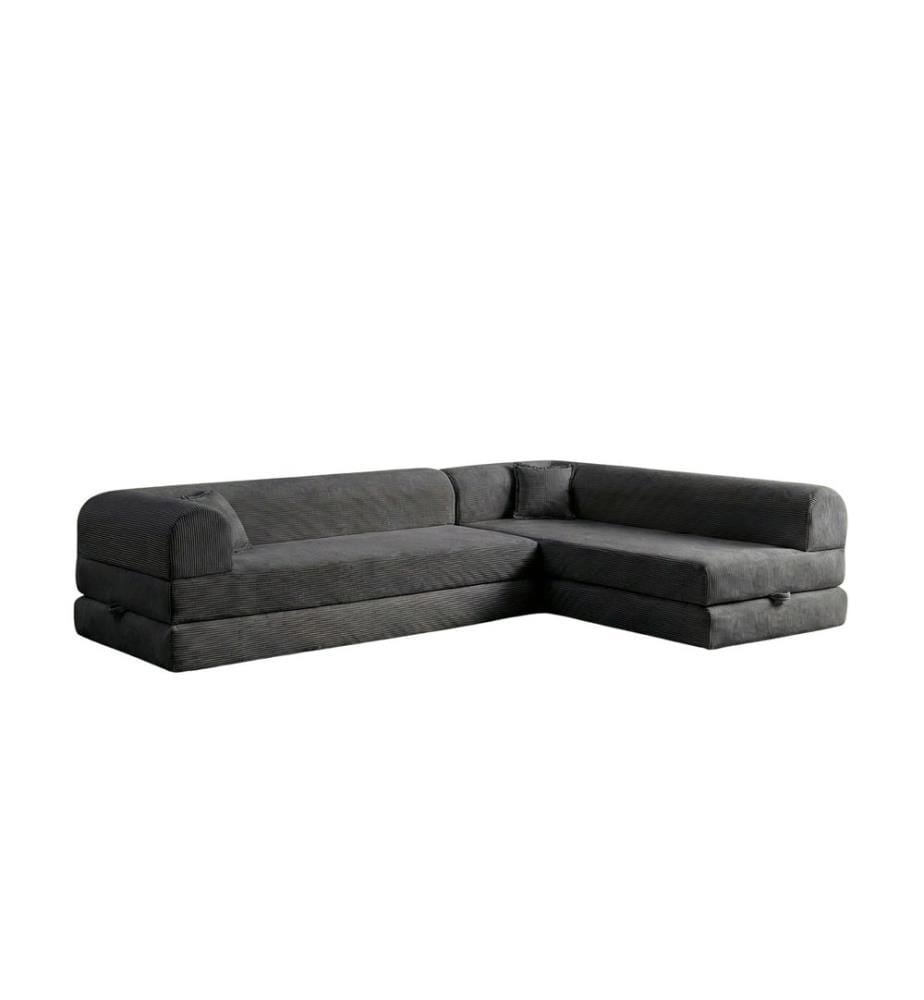 Canapé-lit d'angle Legom Eco - Anthracite
