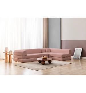Canapé-lit d'angle Legom Eco - Rose