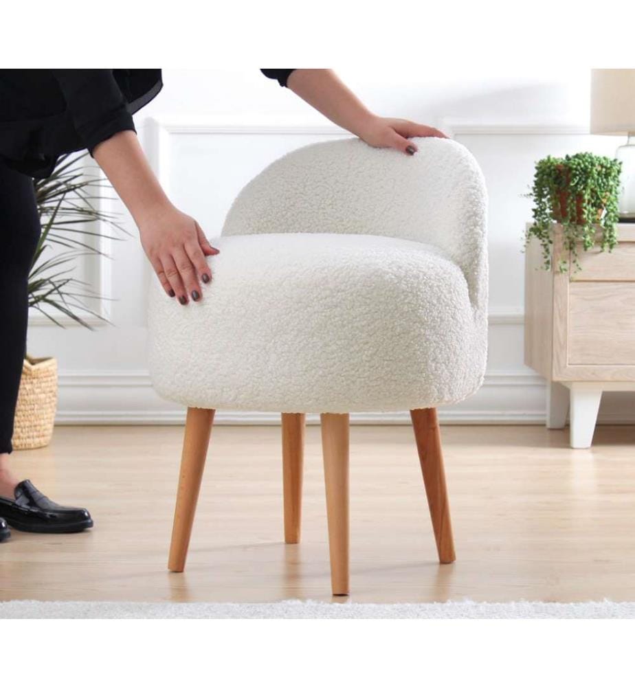 Pouf Rufmee - Blanc