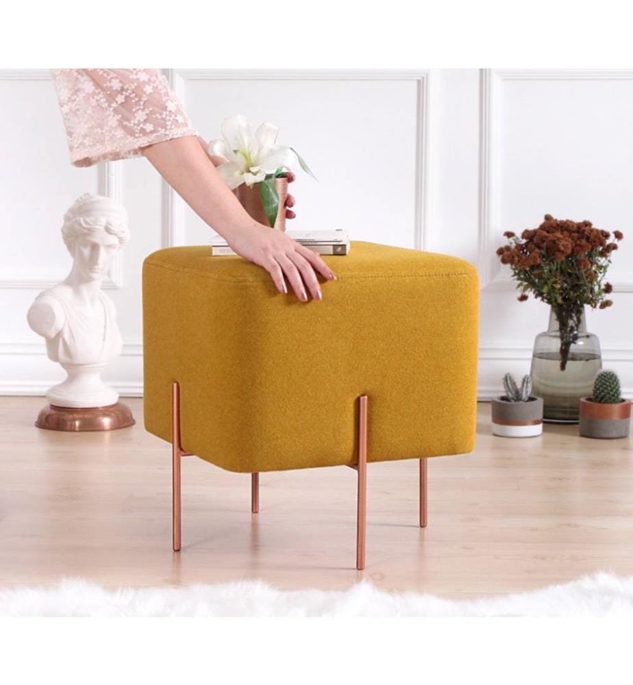 Pouf Copper - Moutarde