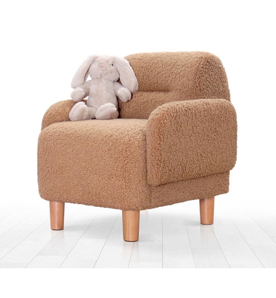 Chaise Wing pour enfant Cobie Teddy - Marron