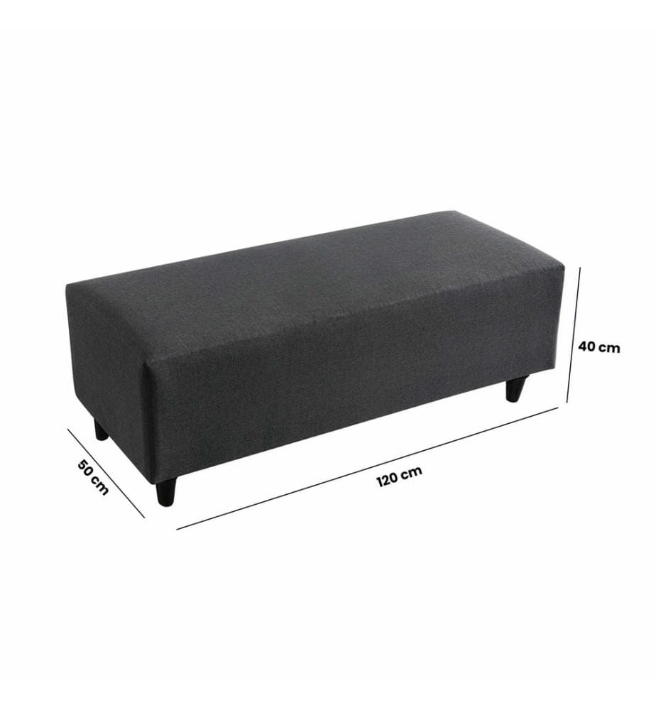 Pouf Flavia - Gris Foncé