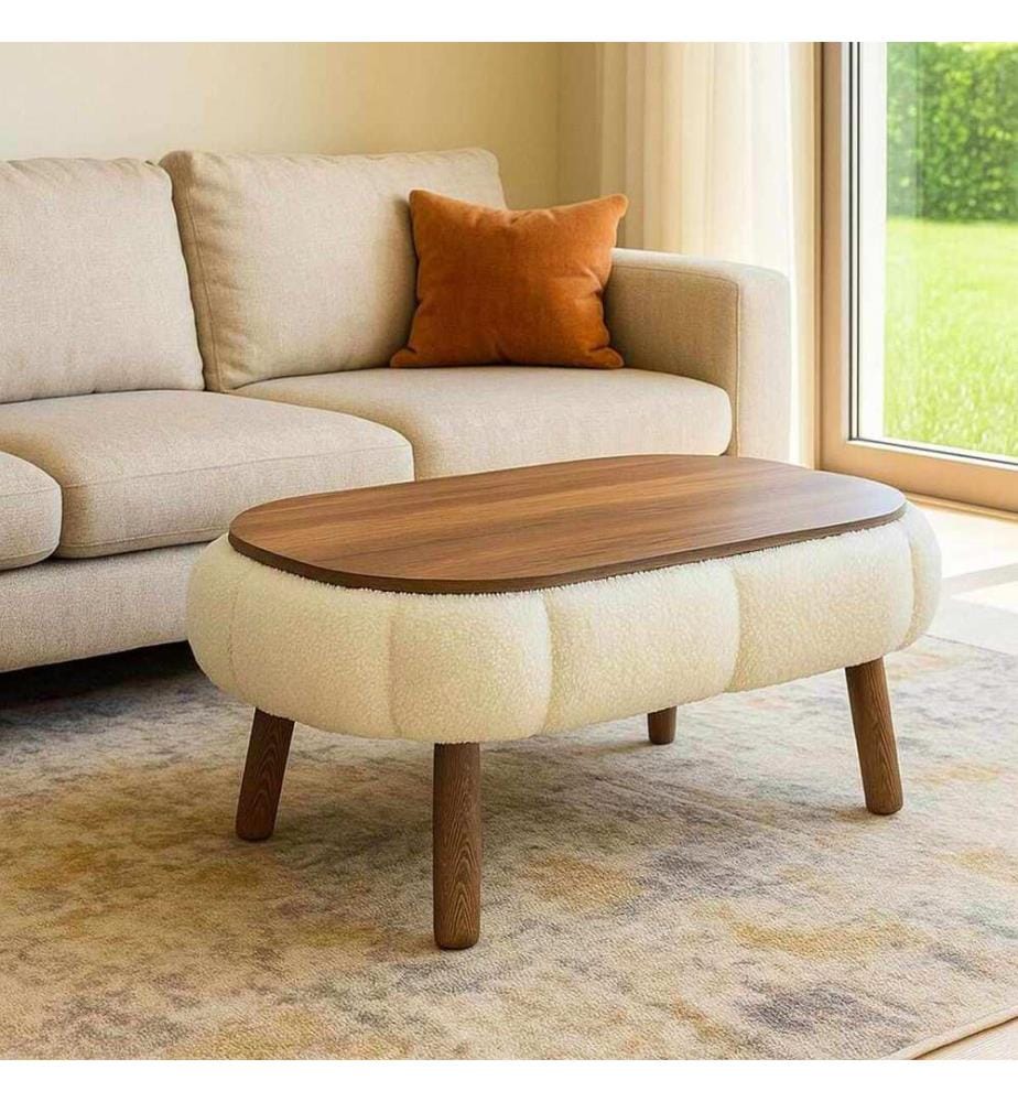 Table basse Papatya - Blanc