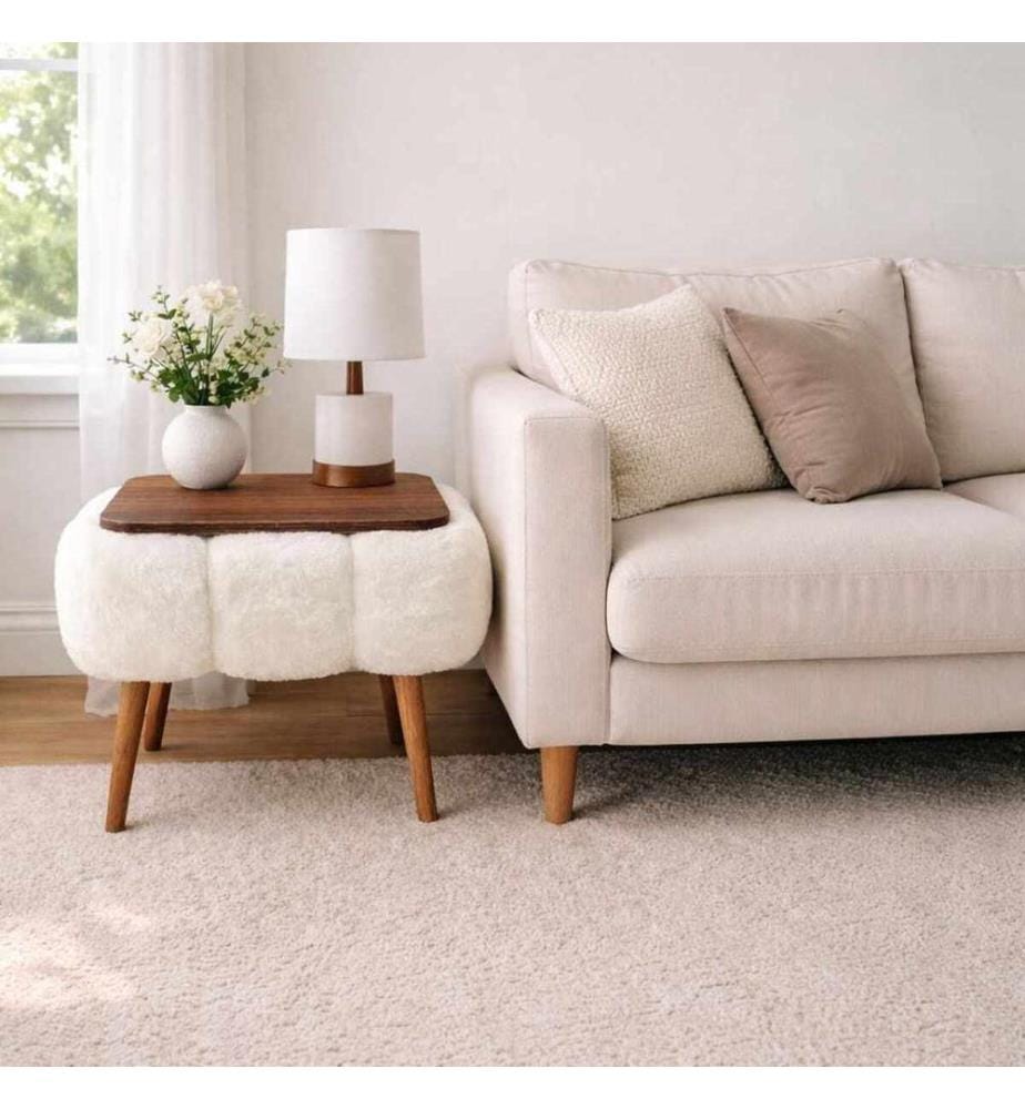 Table d'appoint Papatya - Blanc
