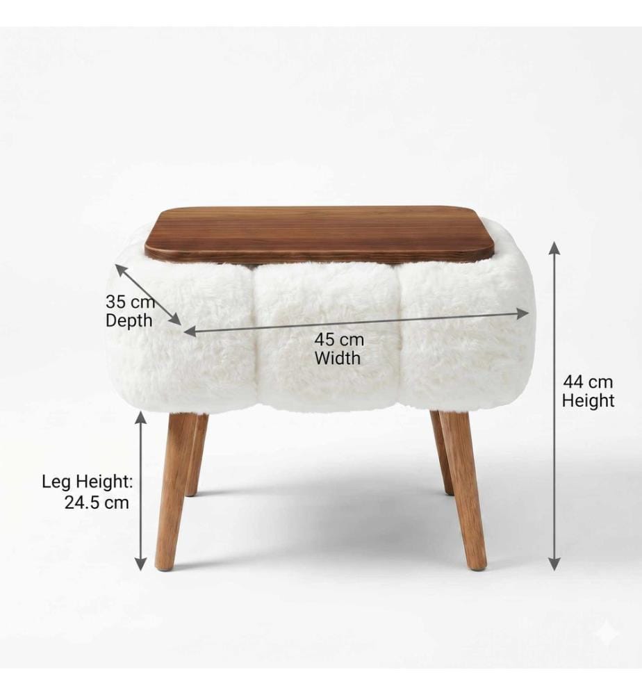 Table d'appoint Papatya - Blanc