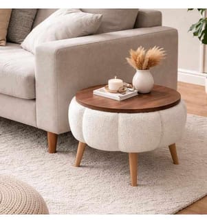 Table d'appoint Papatya - Blanc
