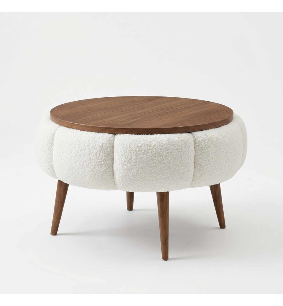 Table d'appoint Papatya - Crème