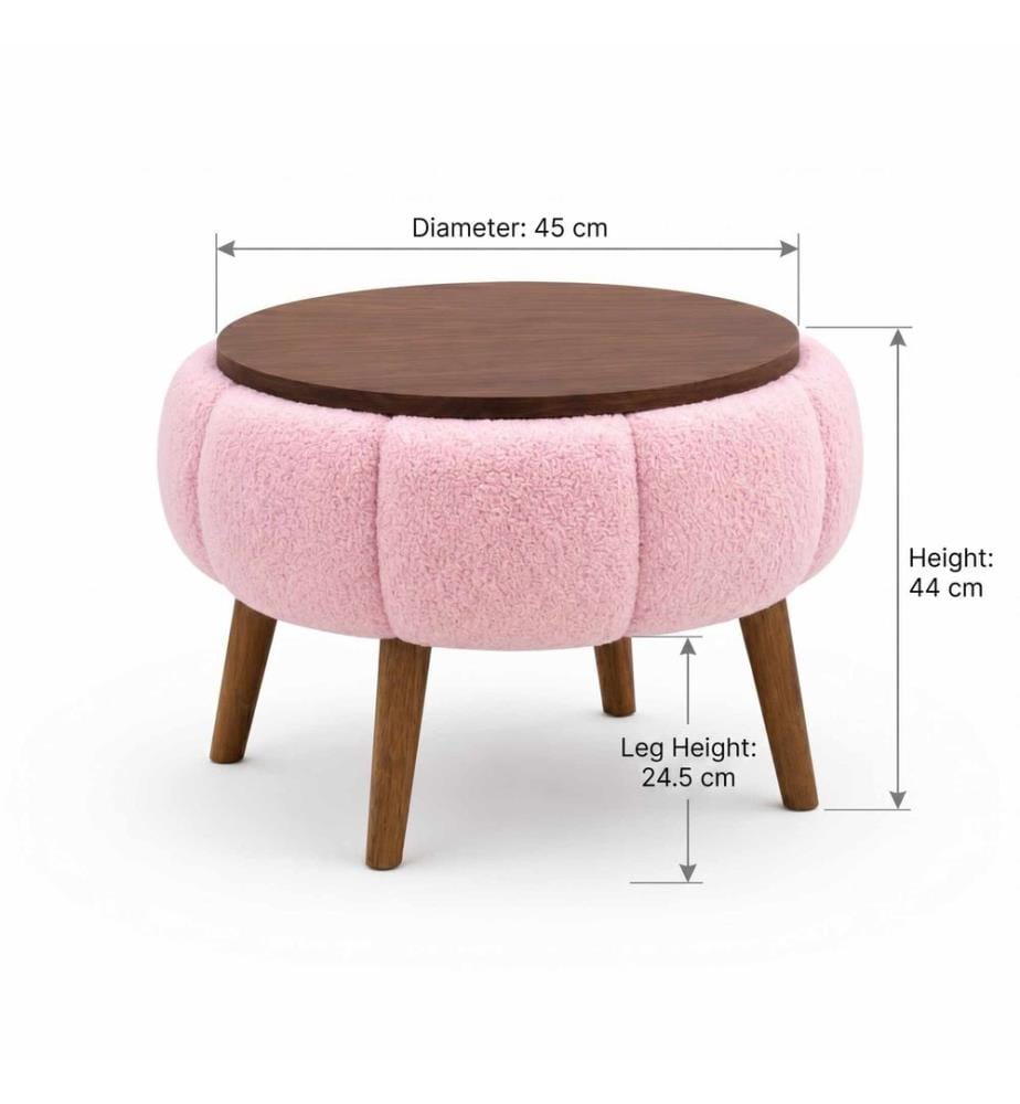 Table d'appoint Papatya - Rose