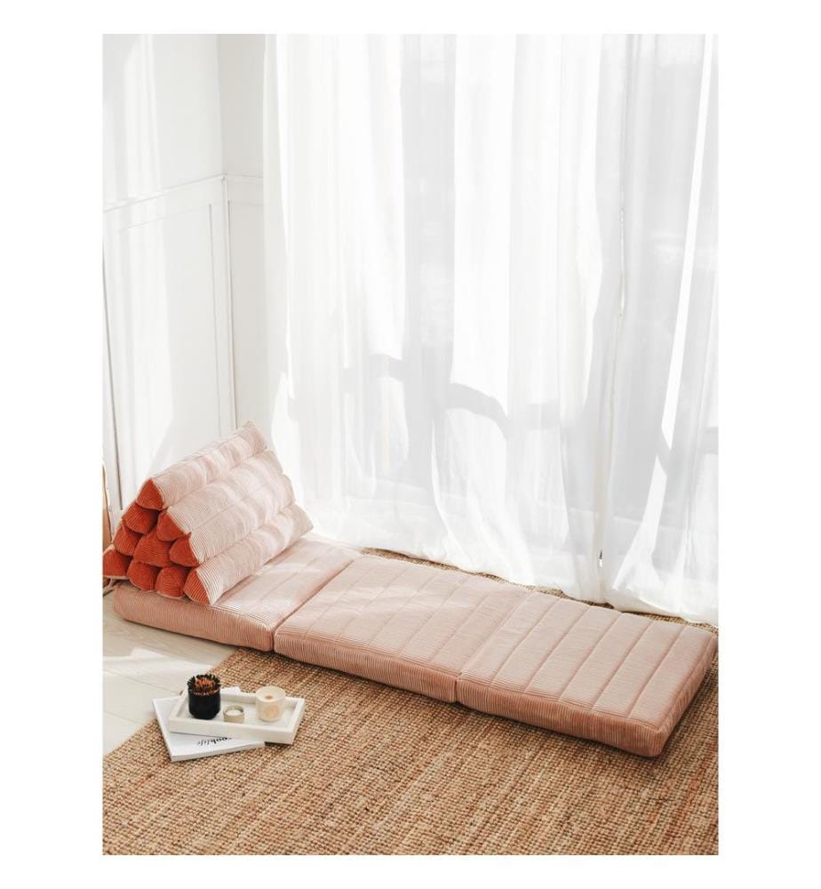 Coussin, rose, tissu : 100% velours