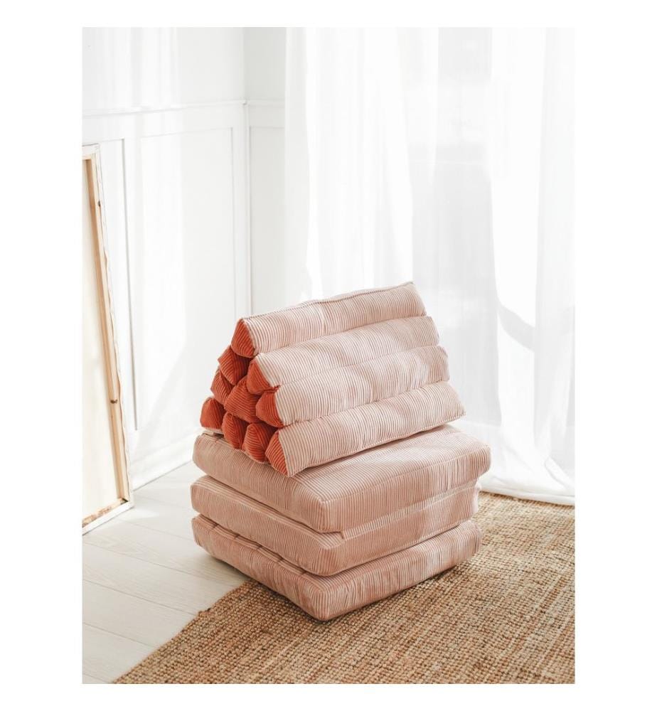 Coussin, rose, tissu : 100% velours