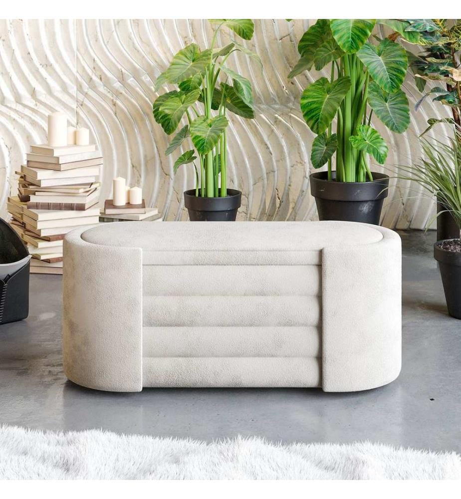 Rosa Boxed Bench - Cream