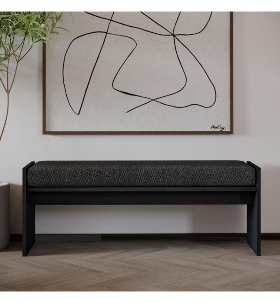 Bank Pearl - Schwarzes Holz