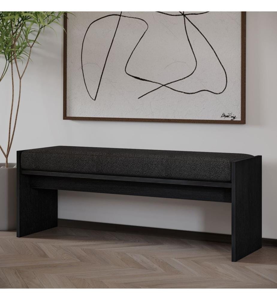 Bank Pearl - Schwarzes Holz