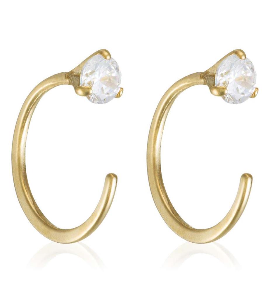 Ohrringe Arc Brillant - Gelbgold 375/1000