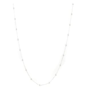 Kugelkette aus Weissgold