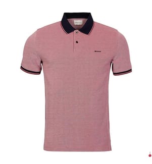 Polo Pique 4-Col Oxford - Wassermelonenrot