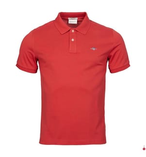 Shield Regular Fit Piqué-Poloshirt - Ziegelrot