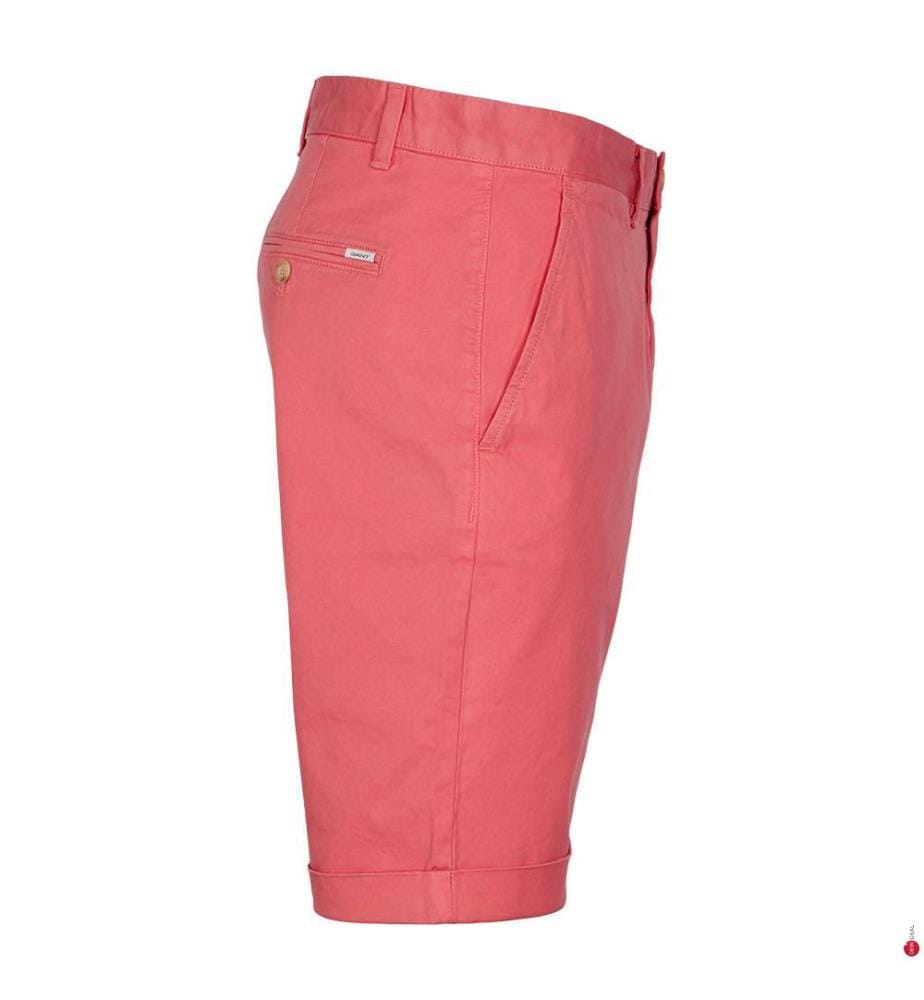 Sunfaded Regular Fit Chino Shorts - Wassermelonenrot