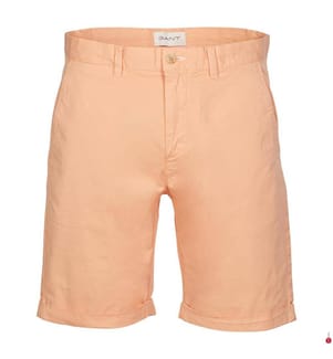 Sunfaded Regular Fit Chino Shorts - Peachy Orange