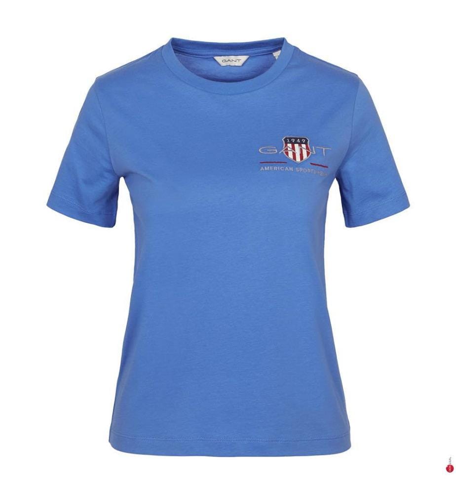 Archive Shield Regular Fit T-Shirt - Perfektes Blau