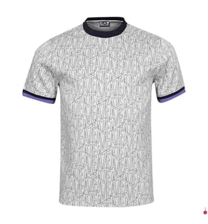 Neckholder-T-Shirt - Weiss und Schwarz