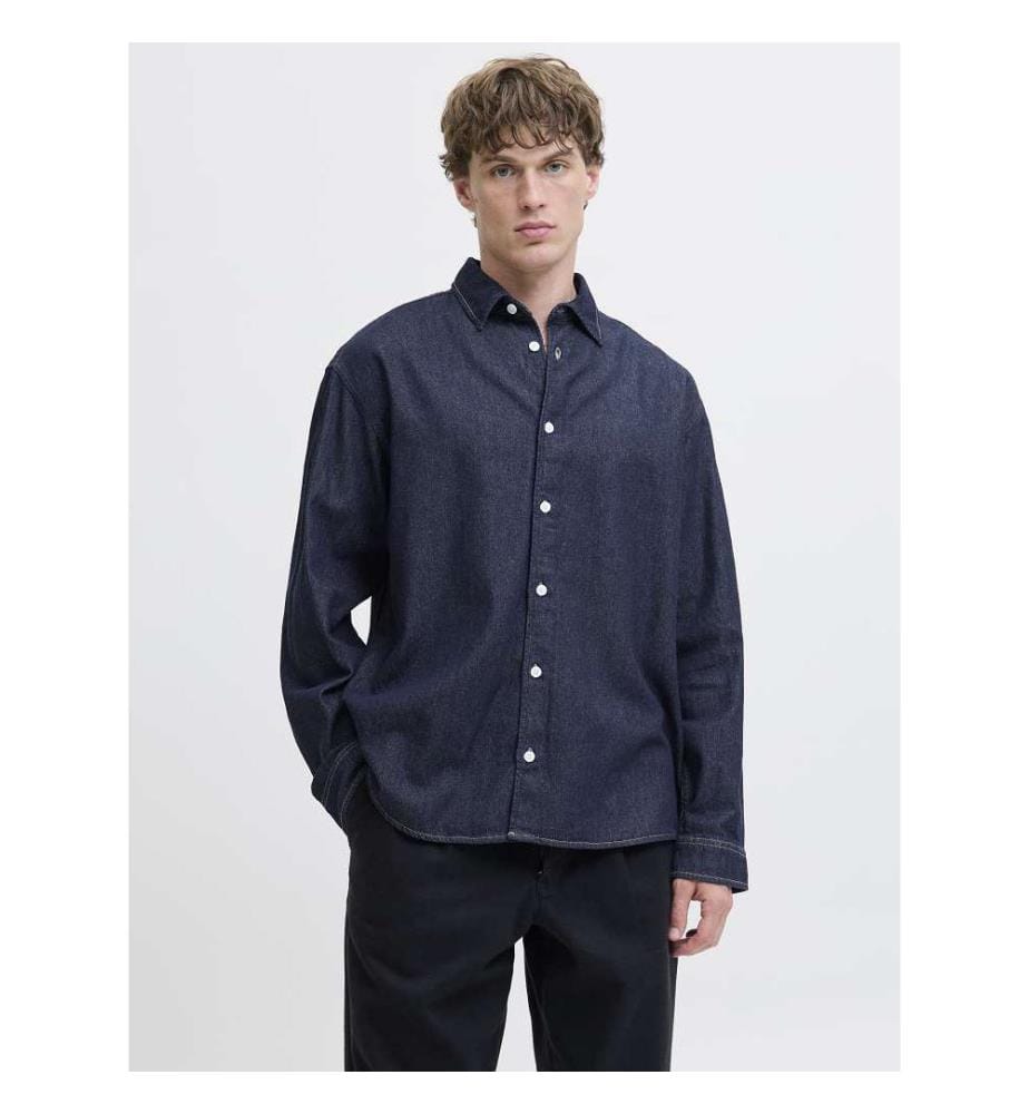 Denim-Hemd - Dark-Blue-Denim