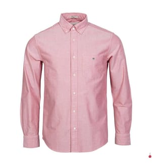 Oxford Classic Fit Hemd - rubinrot