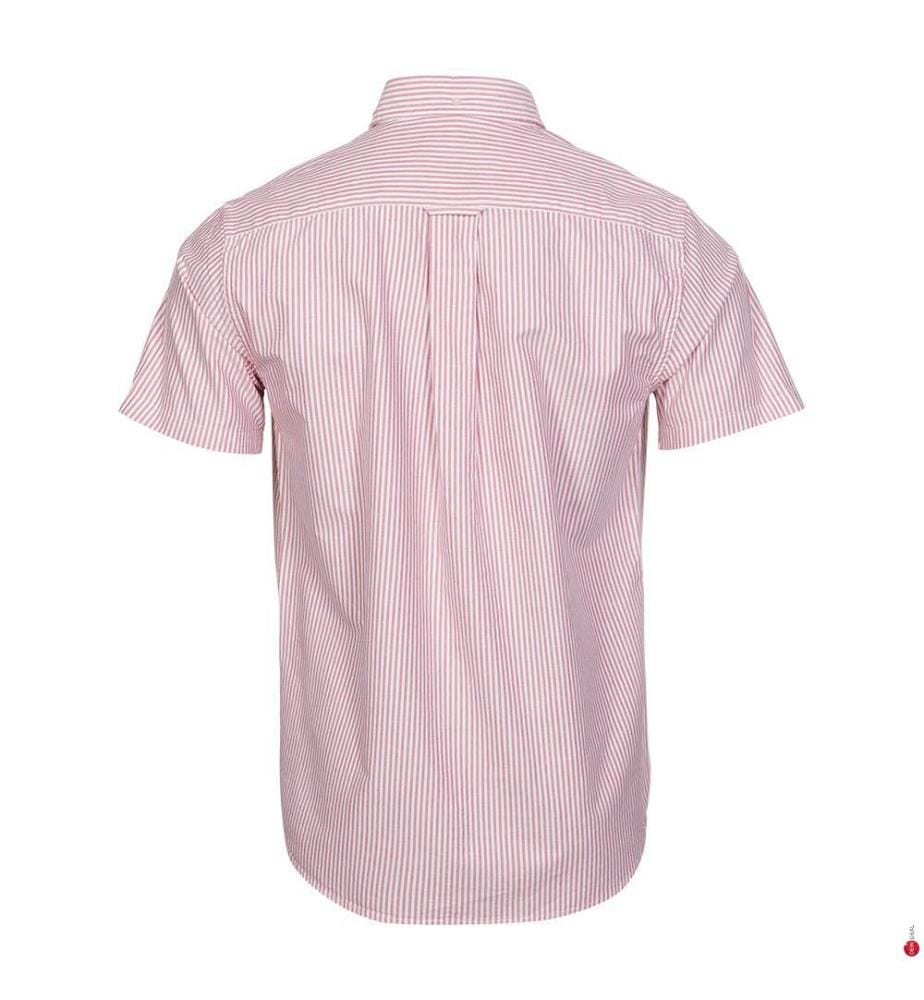 Chemise à rayures Oxford Classic Fit - rouge rubis