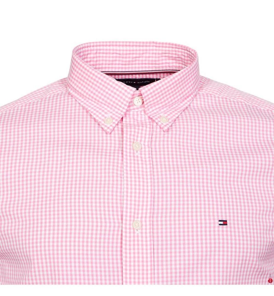 Chemise vichy Flex - rose et blanc